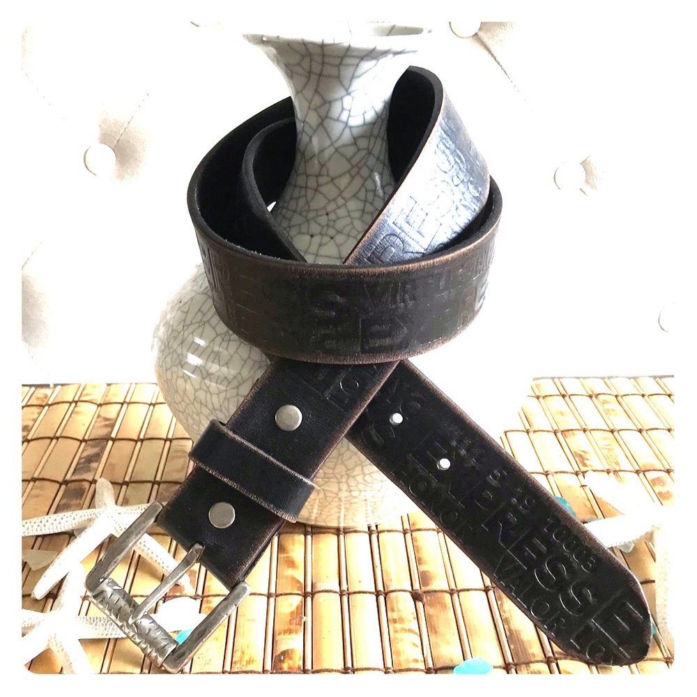 Swag Express Embossed Leather Belt